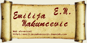 Emilija Makunčević vizit kartica